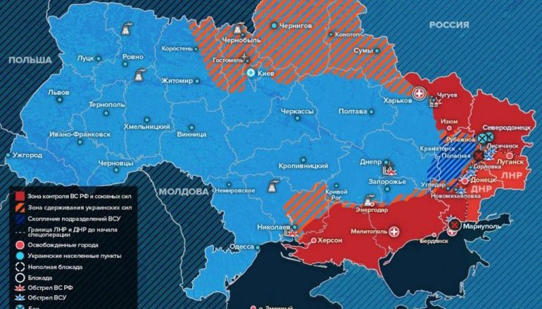 (МАПА) ПОСЛЕДЊИ ИЗВЕШТАЈ СА ФРОНТА: Руске снаге ушле у челичану Азовстаљ у Мариупољу; Кијев и Запад спремају нове провокације